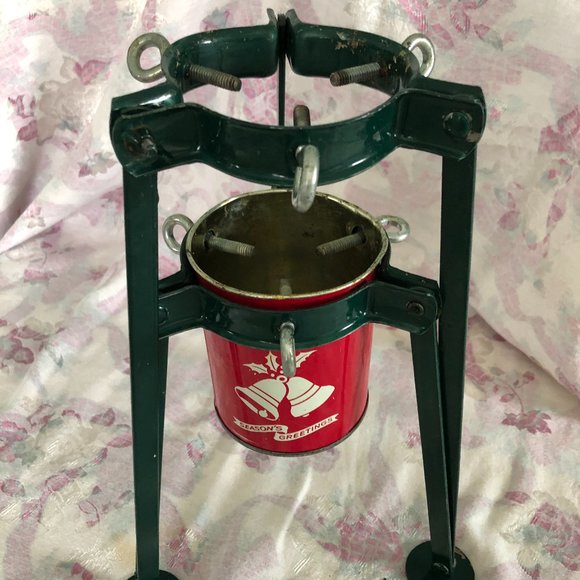 Vtg Metal Christmas Tree Stand - Picture 4 of 11